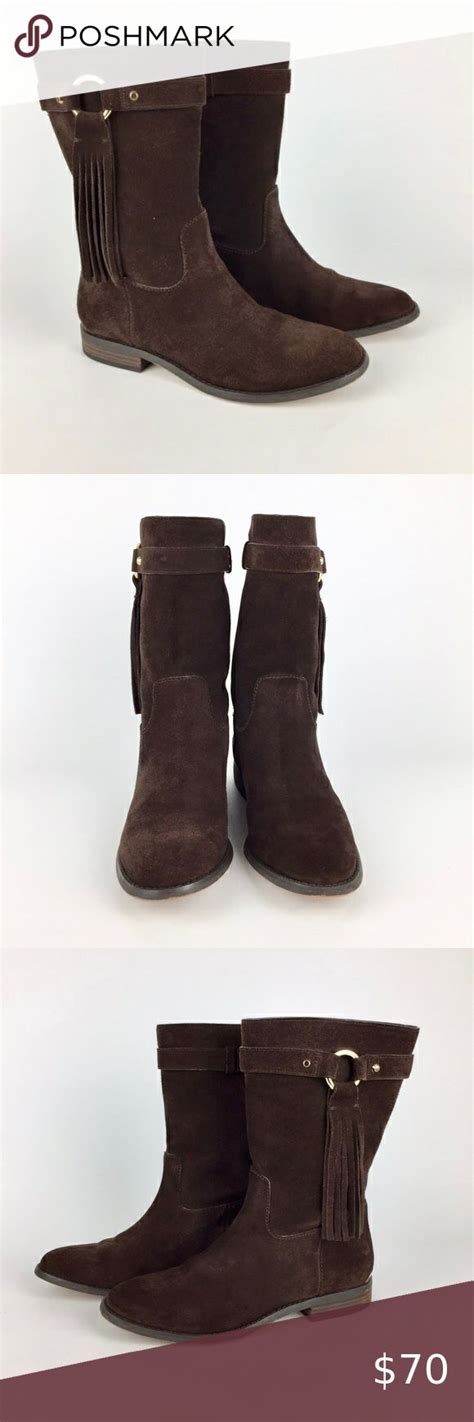 Micheal Micheal Kors Rhea Suede Fringe boots 7.5 